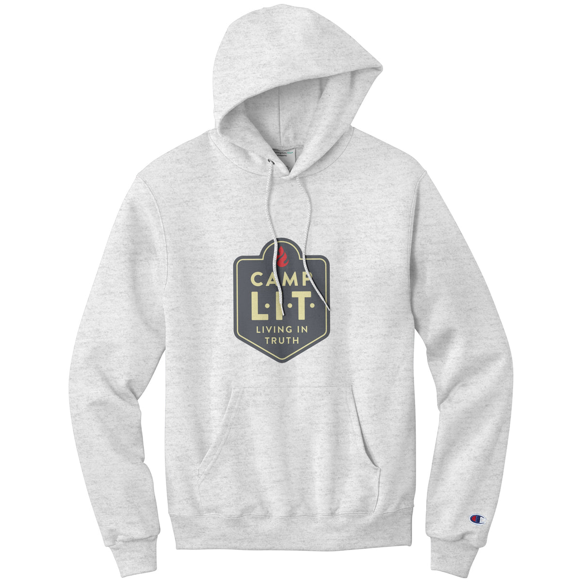 teelaunch Champion Hoodie Camp L.I.T. Logo