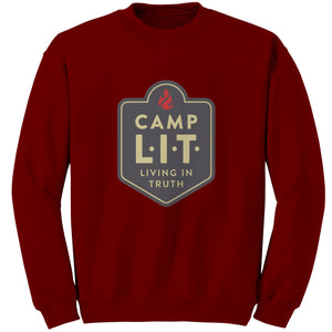 Open image in slideshow, Crewneck Sweatshirt - Camp L.I.T Logo
