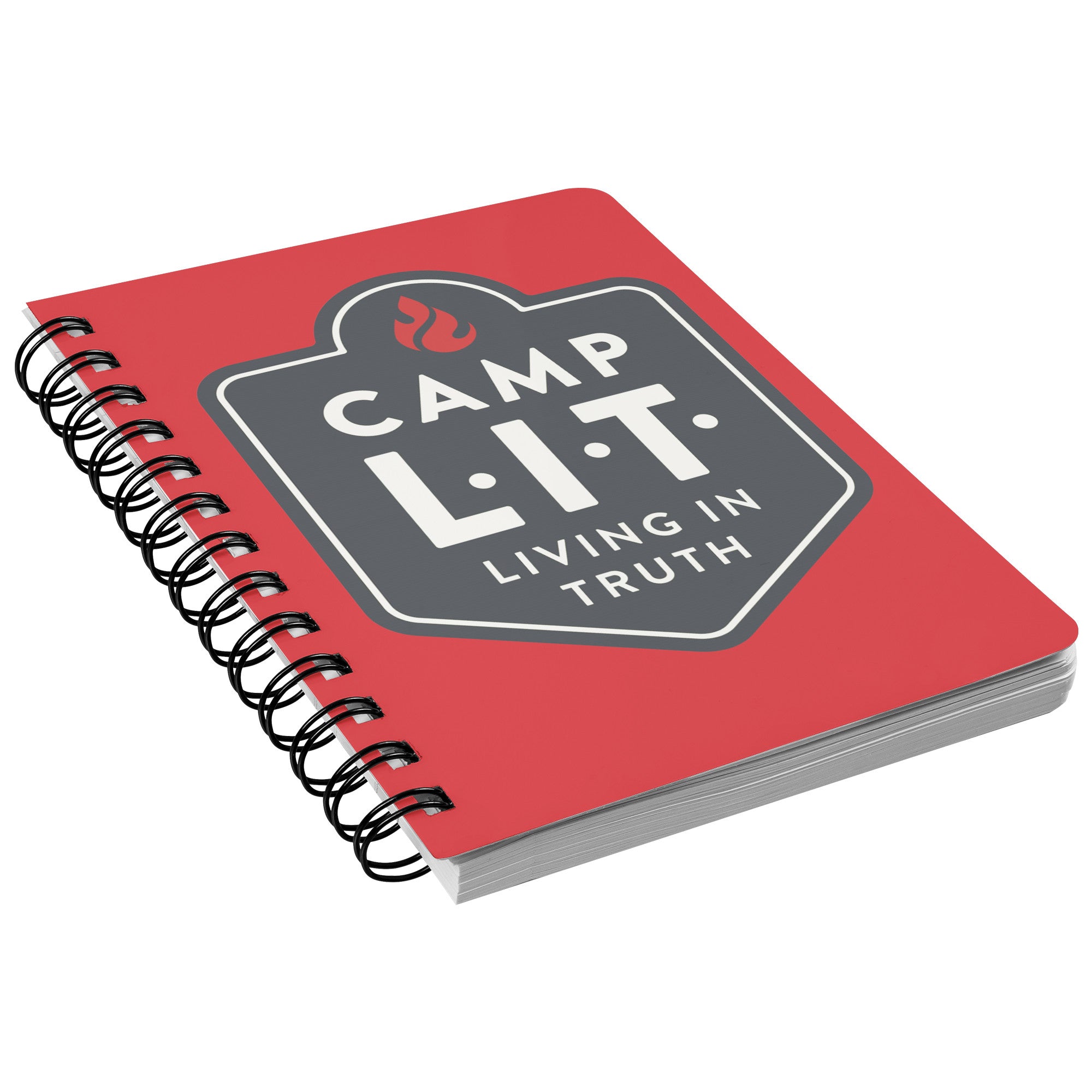 Camp L.I.T. Spiralbound Notebook - Red