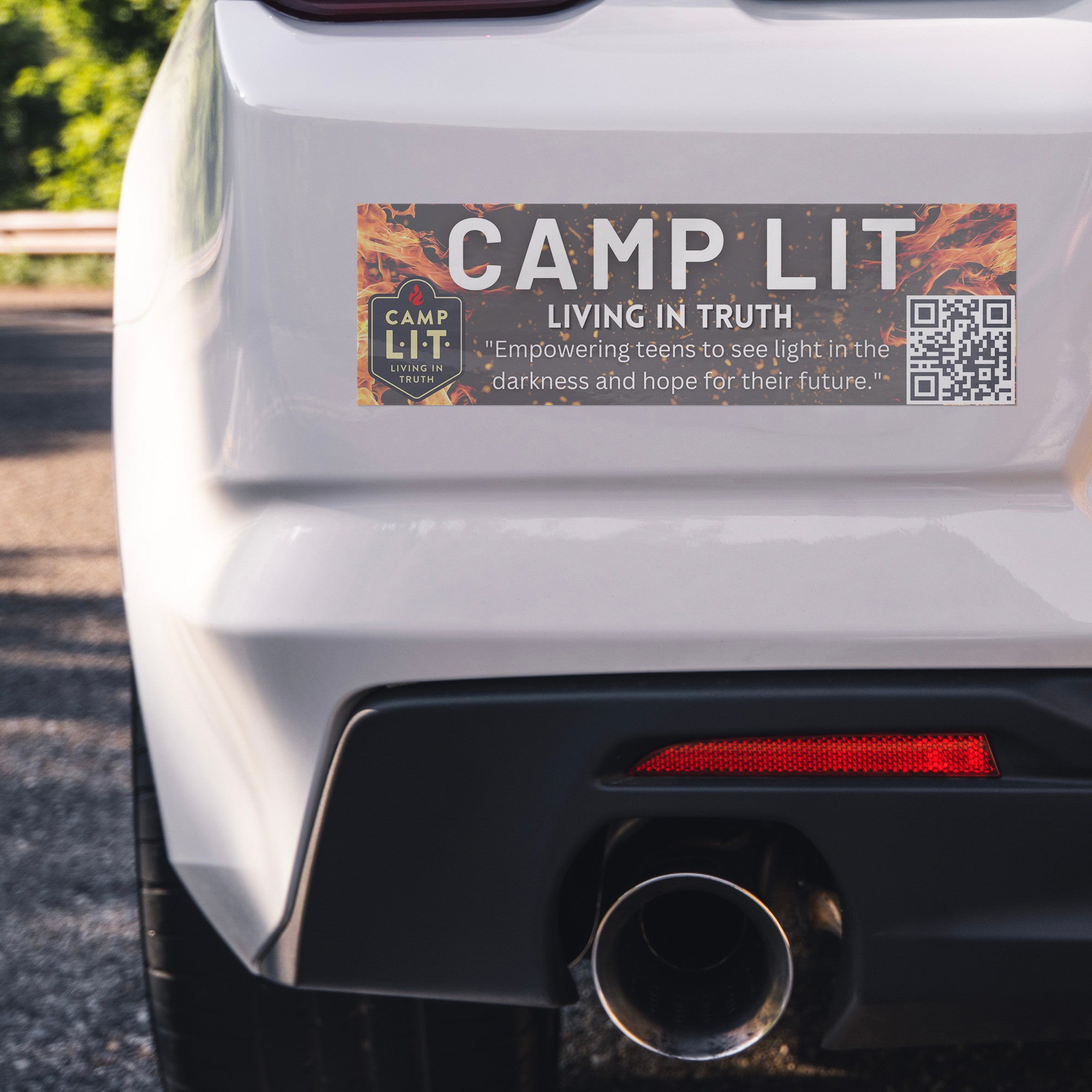 Camp L.I.T. Bumper Stickers W/ QR Code